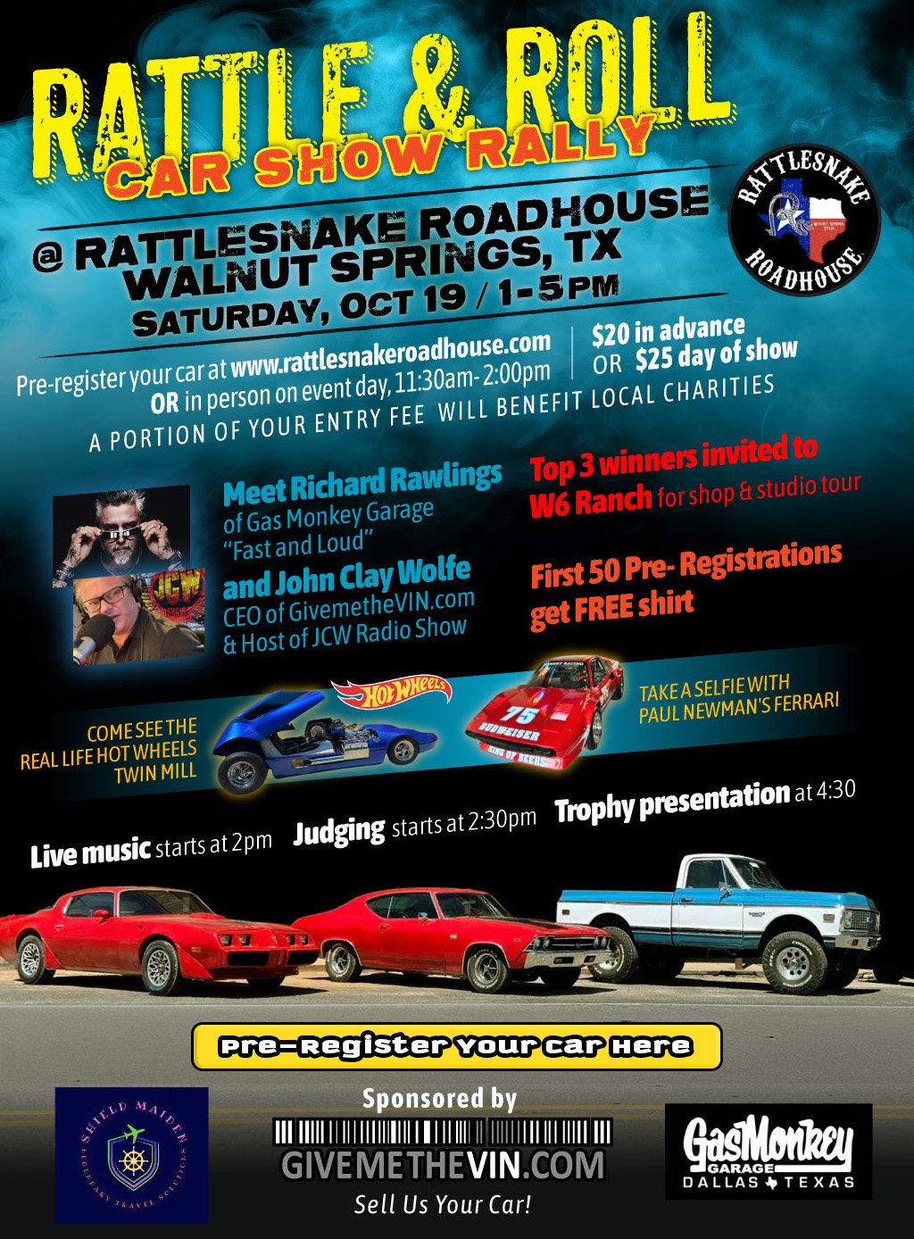 Rattle & Roll Car Show Oct 19